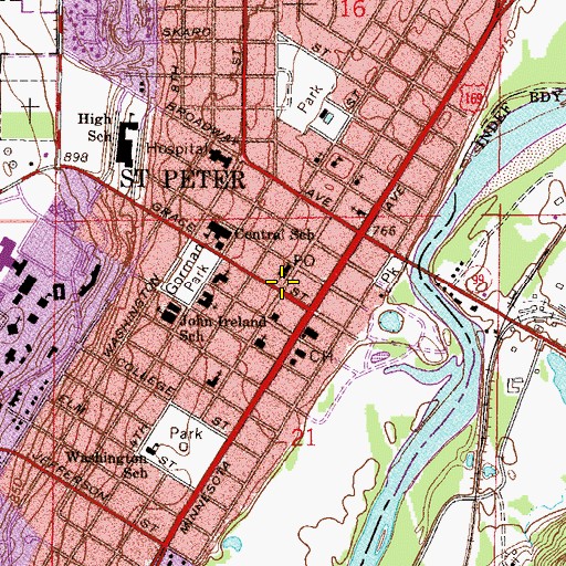 Topographic Map of Foot and Ankle Clinic, MN