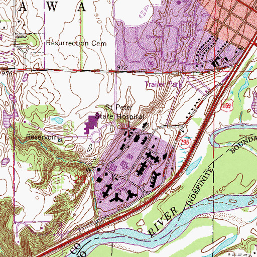 Topographic Map of Community North Building, MN