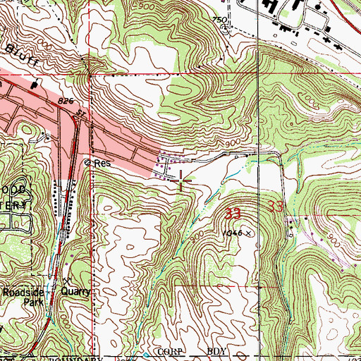 Topographic Map of Sun Valley Park, MN