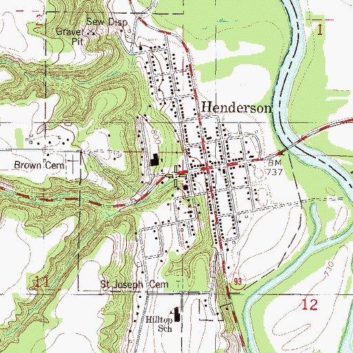 Topographic Map of Sibley Estates East, MN