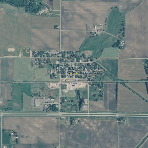 Aerial/Satellite Image of Plato Post Office, MN