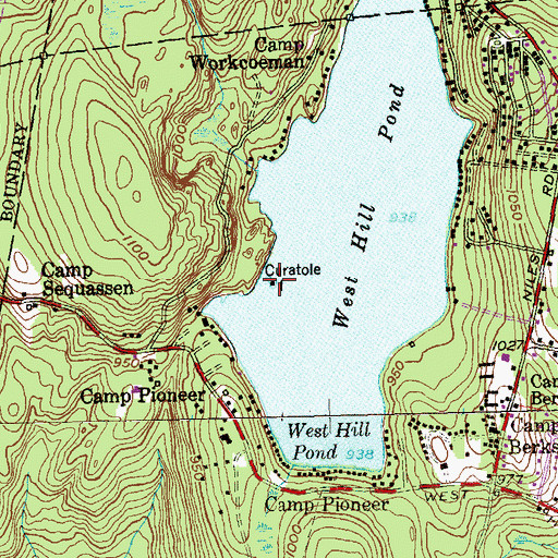 Topographic Map of Curatole Island, CT