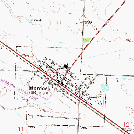 Topographic Map of KMS Elementary School, MN