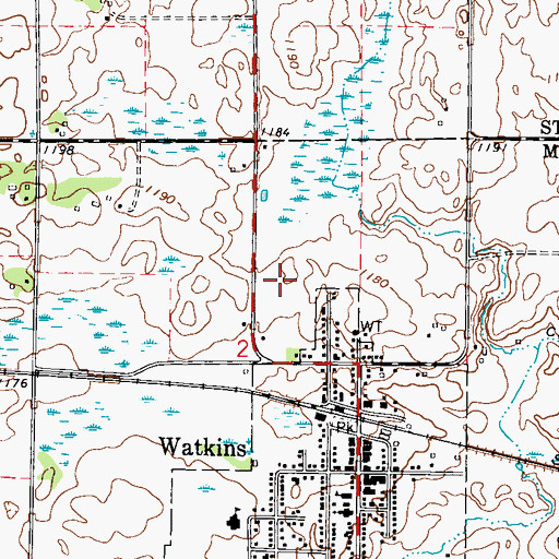 Topographic Map of Hilltop Good Samaritan Center, MN