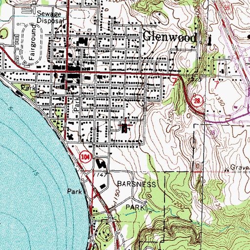 Topographic Map of Nordgaard Elementary School, MN