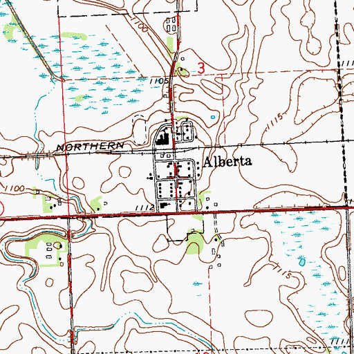 Topographic Map of Trinity Lutheran Church, MN
