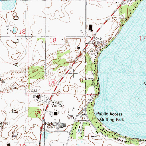 Topographic Map of Buffalo Clinic, MN