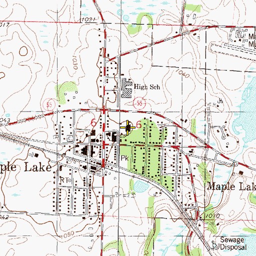 Topographic Map of Saint Timothy's School, MN