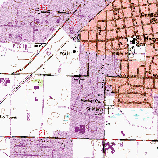 Topographic Map of Rice Care Center, MN
