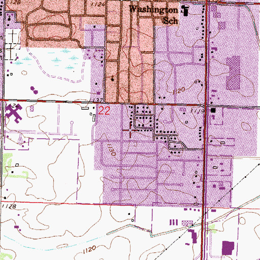 Topographic Map of Hilltop Park, MN