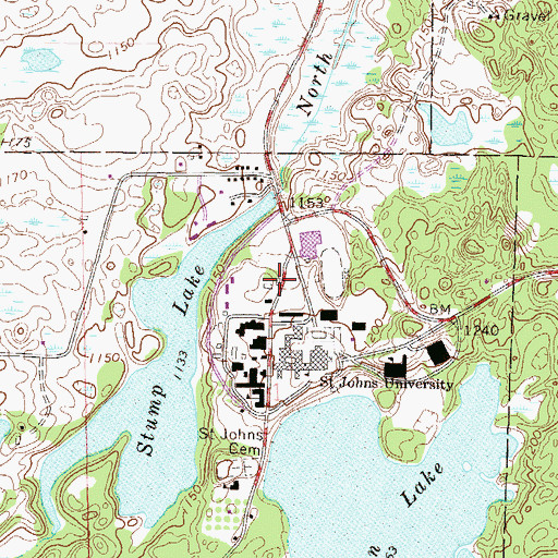 Topographic Map of Placid House, MN