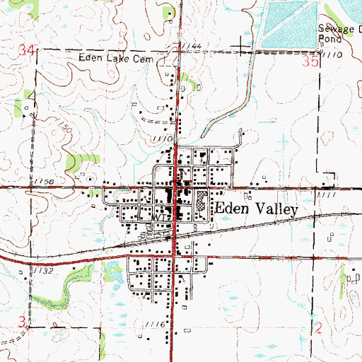 Topographic Map of Assumption Parish, MN