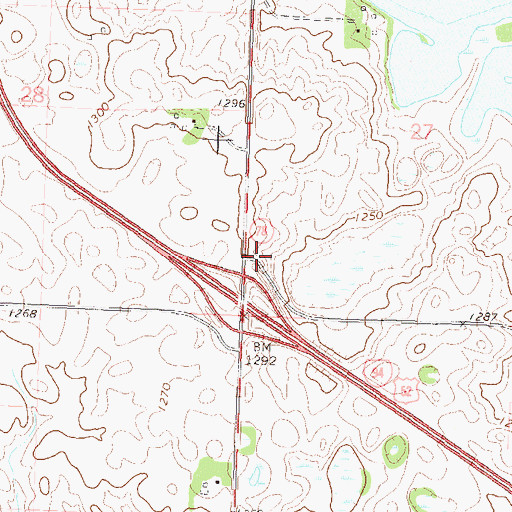 Topographic Map of Sundowner Campground, MN