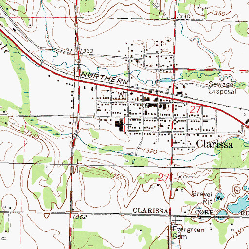 Topographic Map of Eagle Valley Elementary School, MN