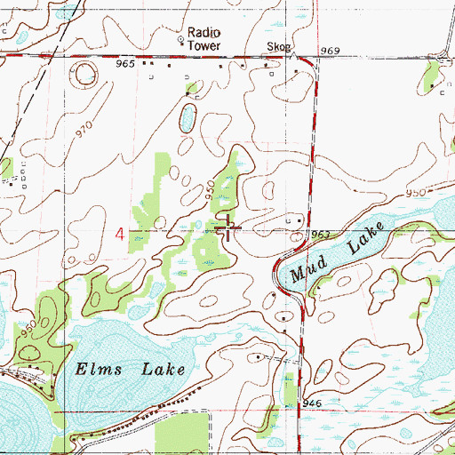 Topographic Map of River of Life Church, MN