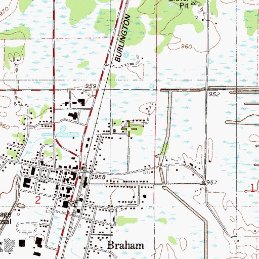 Topographic Map of Hidden Park, MN