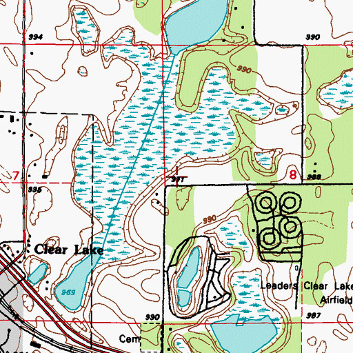 Topographic Map of Travelers Country Club, MN