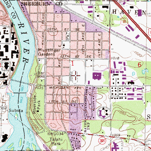 Topographic Map of Selke Field, MN