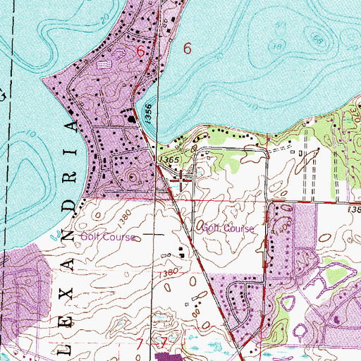 Topographic Map of Curt Felt Memorial Park, MN
