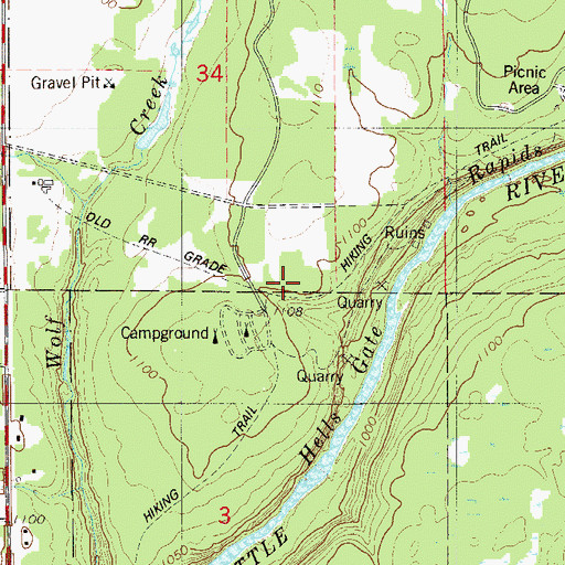 Topographic Map of High Bluff Trail, MN