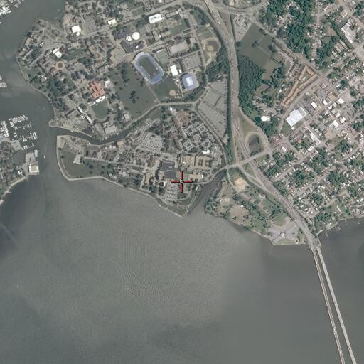 Aerial/Satellite Image of Hampton VA Medical Center, VA
