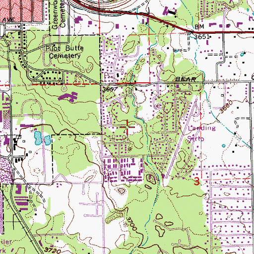 Topographic Map of Larkspur Trail, OR