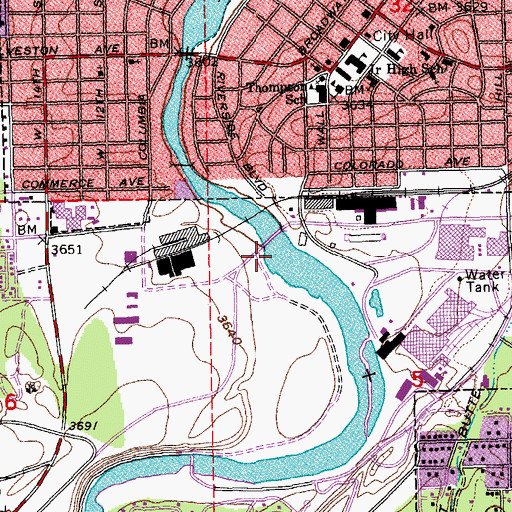 Topographic Map of McKay Park, OR