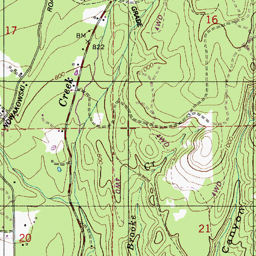 Topographic Map of L L Stub Stewart State Park, OR