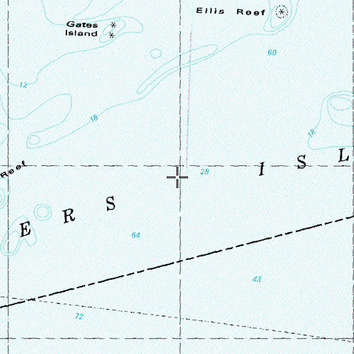 Topographic Map of Fishers Island Sound, CT