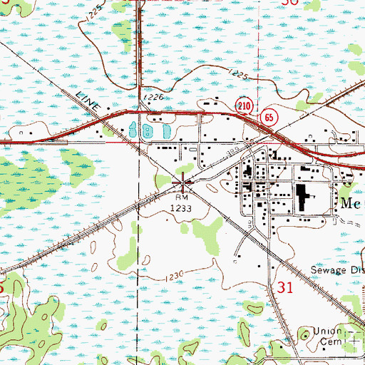 Topographic Map of McGregor City Hall, MN