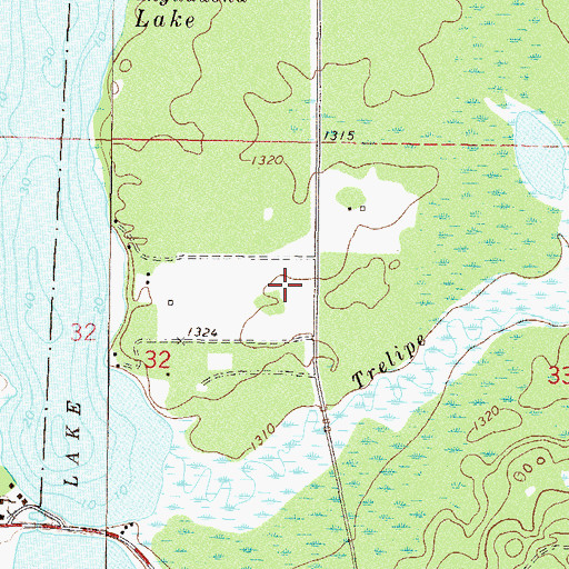 Topographic Map of Salem Lutheran Cemetery, MN