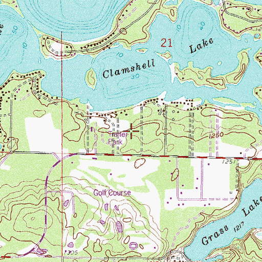 Topographic Map of Lakewood Court, MN