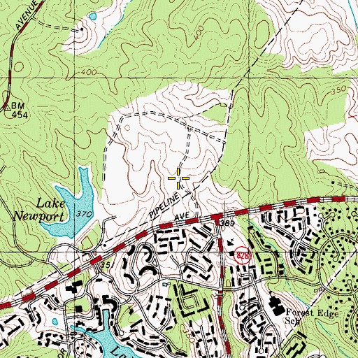 Topographic Map of Baron Cameron Park, VA