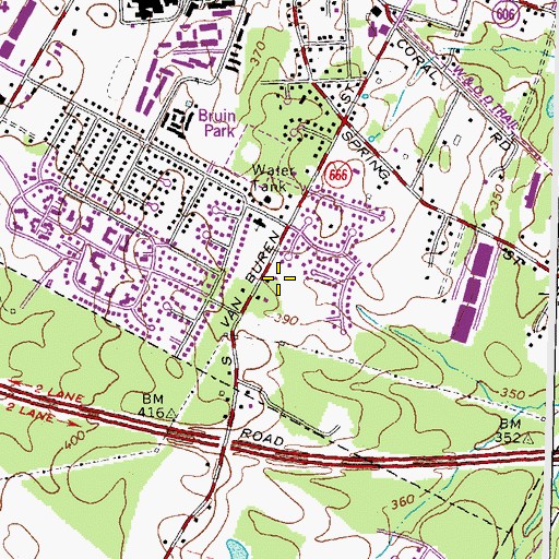 Topographic Map of Haley M. Smith Park, VA