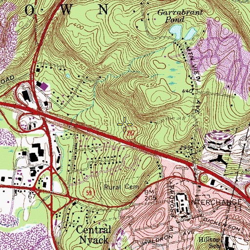 Topographic Map of Mountainview Nature Park, NY