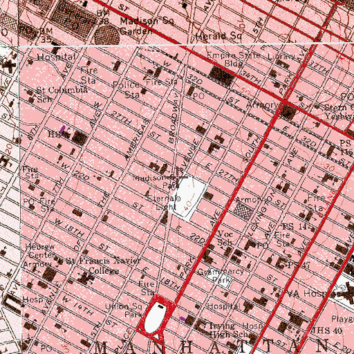 Topographic Map of Cross Chambers, NY