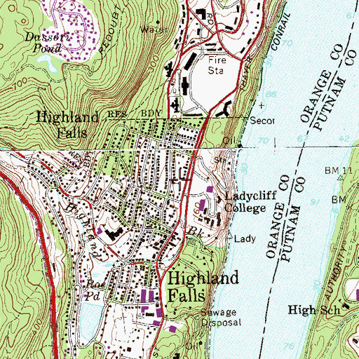 Topographic Map of Holy Innocents Episcopal Church, NY