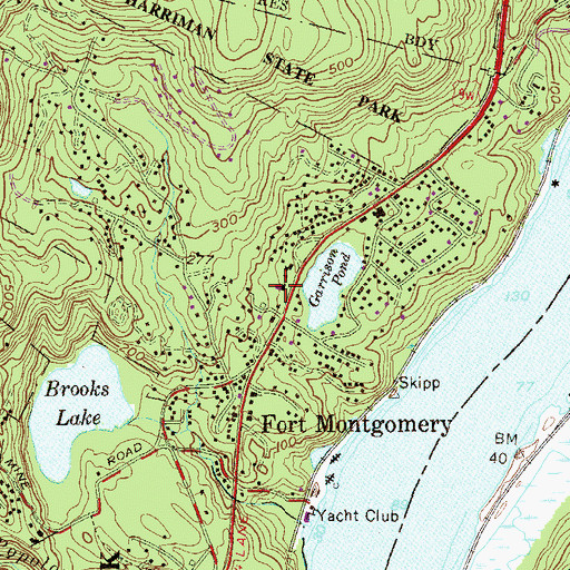 Topographic Map of Fort Montgomery Elementary School, NY