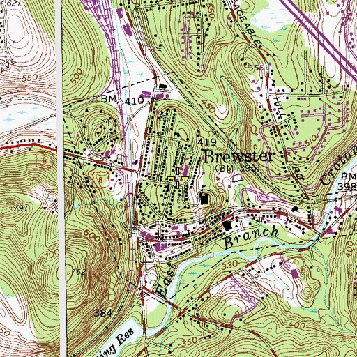 Topographic Map of Saint Andrew's Episcopal Church, NY