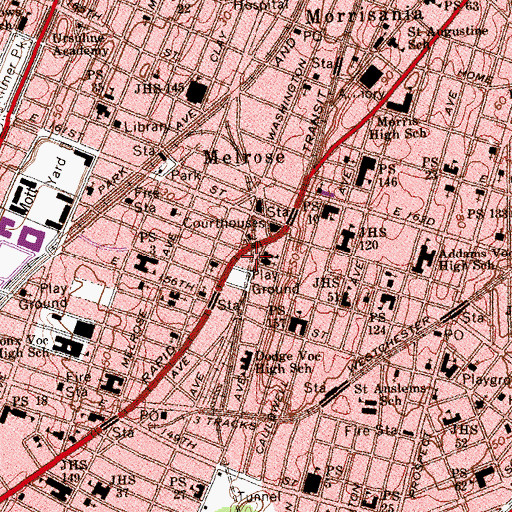 Topographic Map of Knepper Building, NY