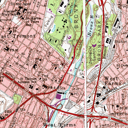 Topographic Map of Emmanuel Swedish Evangelical Church, NY