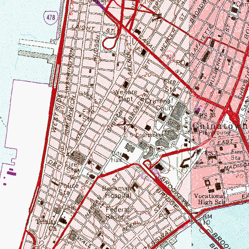 Topographic Map of New York Ladder Company 1, NY