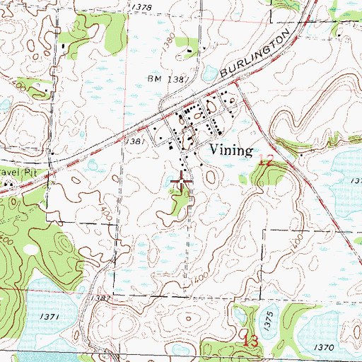 Topographic Map of Nidaros Lutheran Church, MN