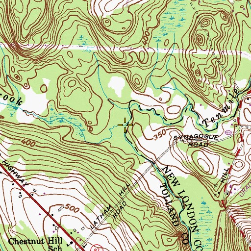 Topographic Map of Giffords Brook, CT