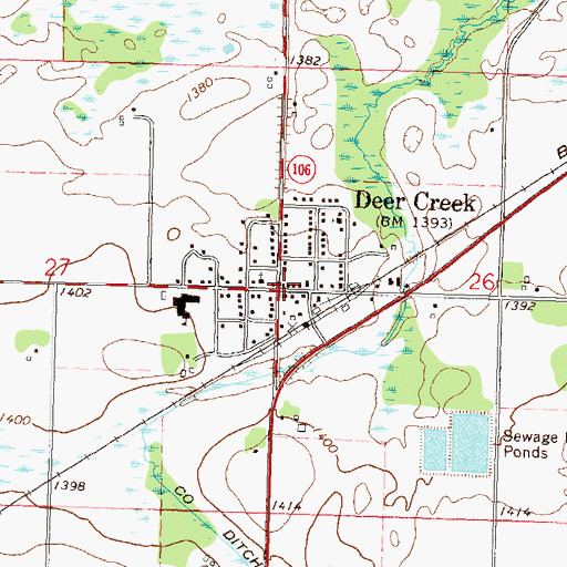 Topographic Map of Trinity Lutheran Church, MN
