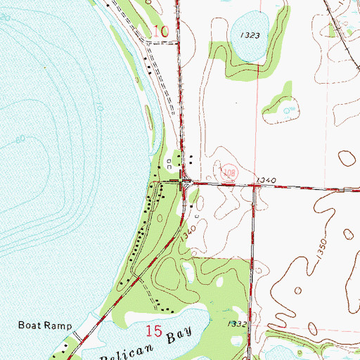 Topographic Map of Otter Tail City Historical Marker, MN