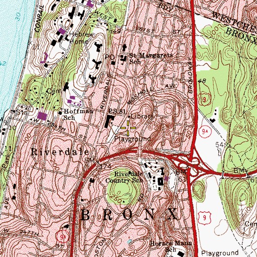 Topographic Map of Mission of the Union of Soviet Socialist Republics to the United Nations (historical), NY