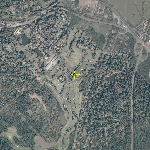 Aerial/Satellite Image of Birdwood Clubhouse & Golf Course, VA