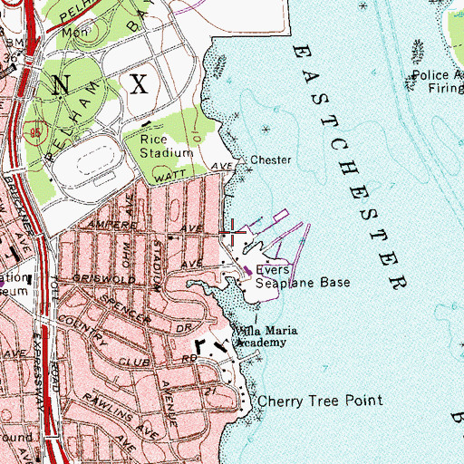 Topographic Map of Ampere Fishing Club, NY