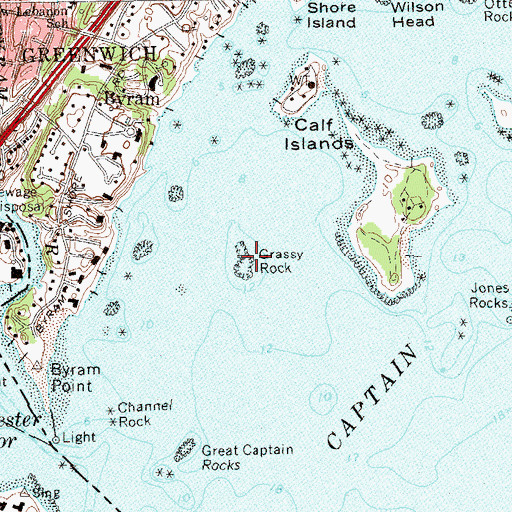 Topographic Map of Grassy Rock, CT